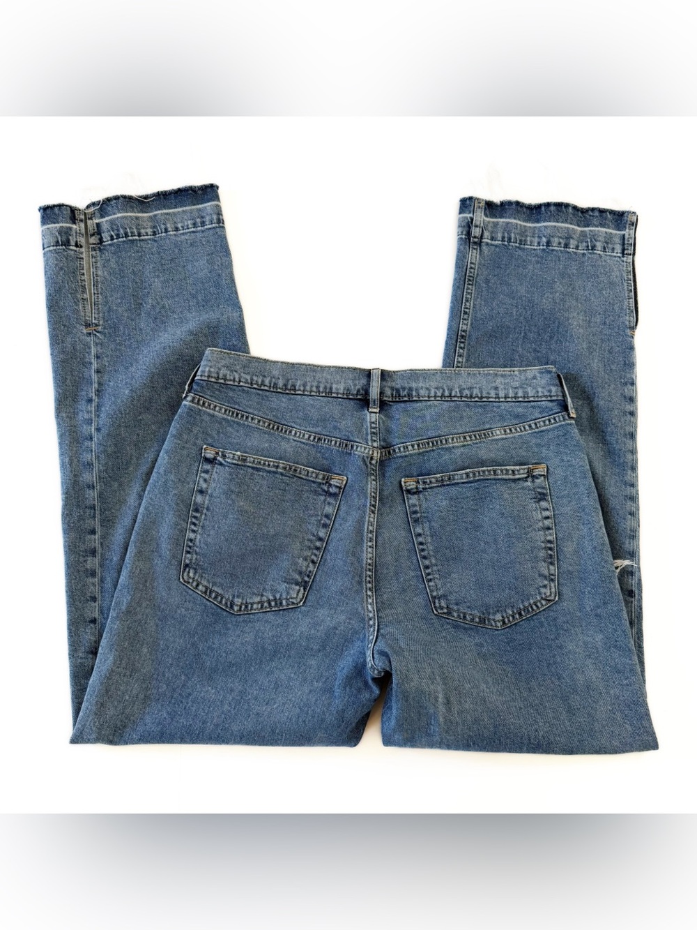 Gap Jeans Womens 29 8 90s Loose Mid Rise Raw Hem - Picture 10 of 11